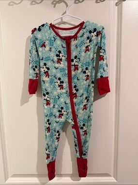 Little Sleepies Disney Mickey Mouse Holiday zippie